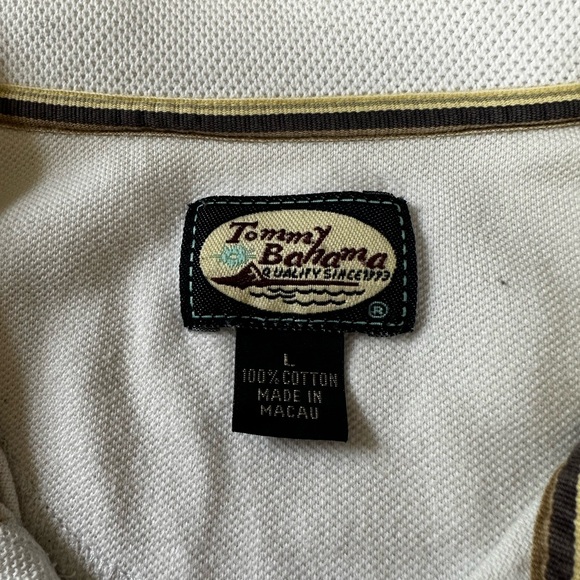 Tommy Bahama White Collared Shirt - Picture 4 of 5